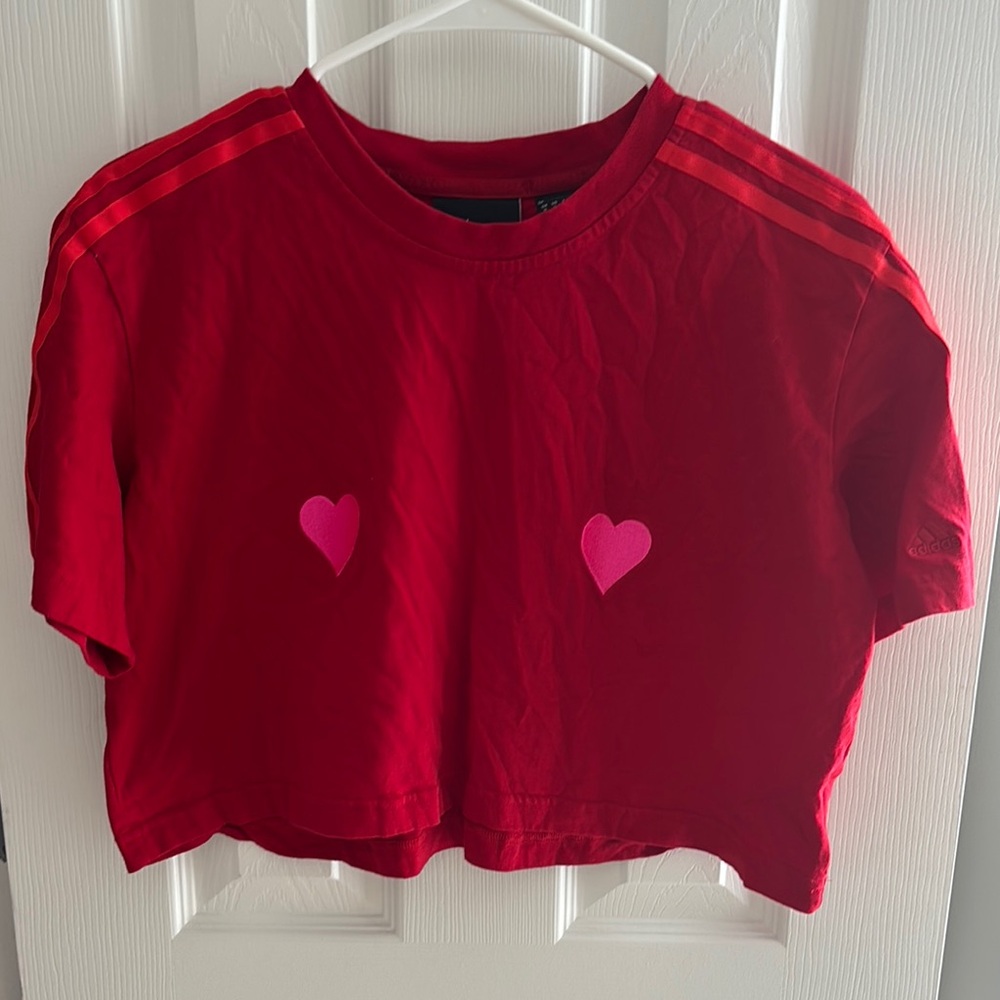 Adidas/ Ivy Park Red Crop Top